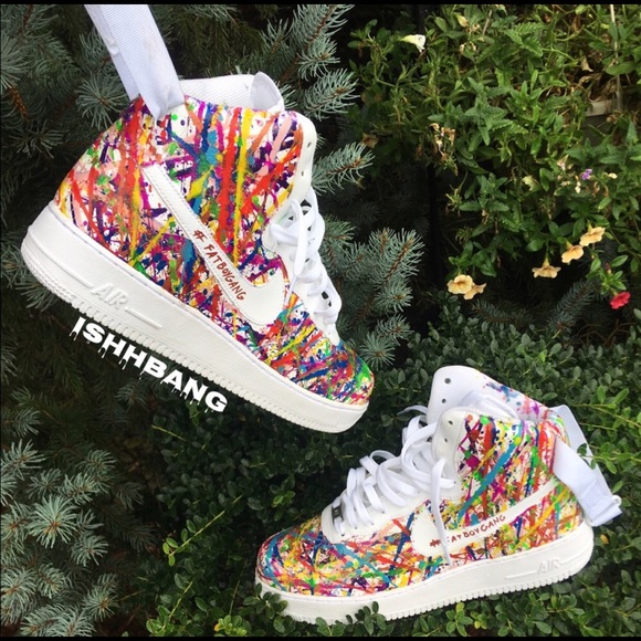 splatter air force ones